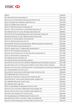 Address Telephone G/F, 500 Lockhart Road, Causeway Bay, HK 2833