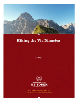 Hiking the Via Dinarica