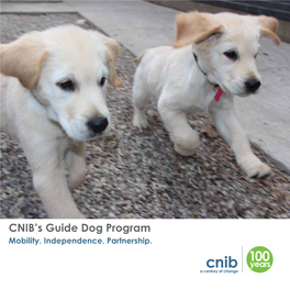 CNIB's Guide Dog Program