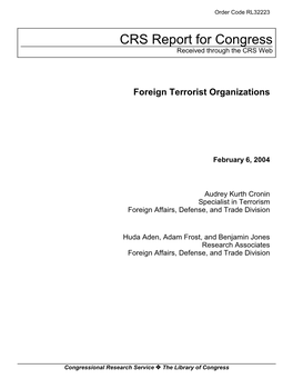 Foreign Terrorist Organizations