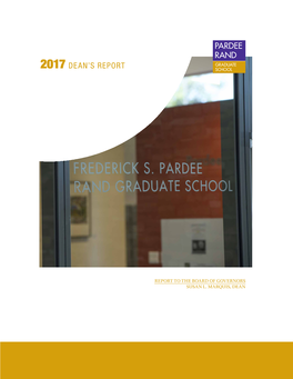 2017 Dean's Report