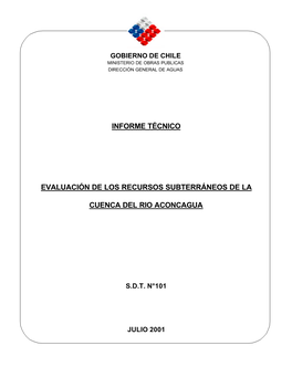 Informe Técnico Evaluación De Los Recursos