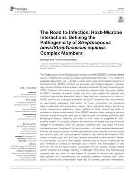 Host-Microbe Interactions Defining the Pathogenicity Of