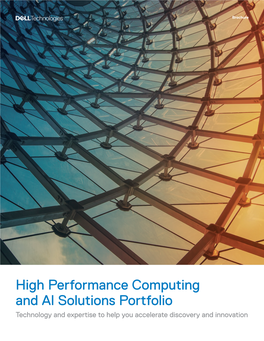 High Performance Computing and AI Solutions Portfolio