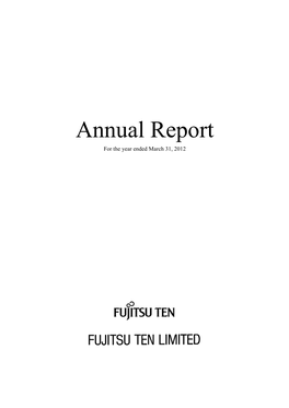 2011 Annual Report (42Nd Term)