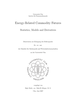 Energy-Related Commodity Futures