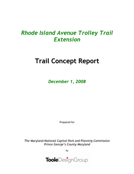 Trail Concept Report