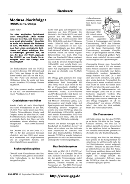 GAG-NEWS 69 September/Oktober 2003 Hardware