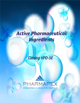 Active Pharmaceutical Ingredients