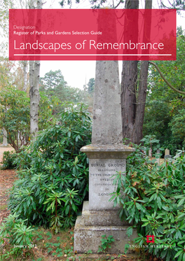 Designation Selection Guide: Landscapes of Remembrance