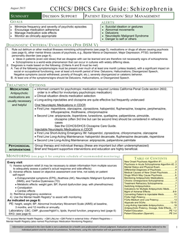 Schizophrenia Care Guide