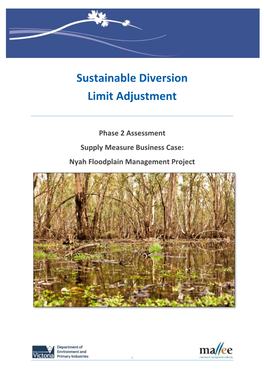 Sustainable Diversion Limit Adjustment