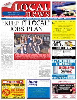 'Keep It Local' Jobs Plan