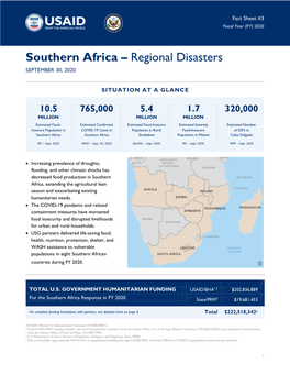 2020 09 30 USG Southern Africa Fact Sheet #3