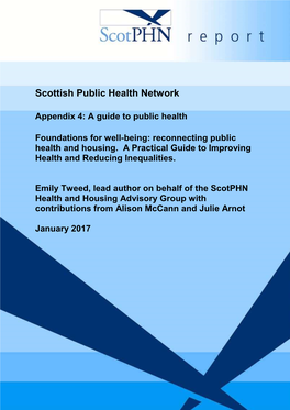 Appendix 4: a Guide to Public Health
