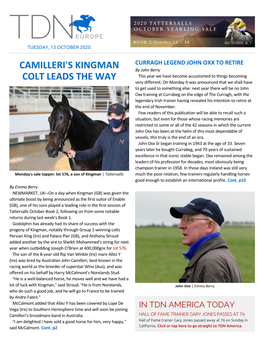 Tdn Europe • Page 2 of 21 • Thetdn.Com Tuesday • 13 October 2020