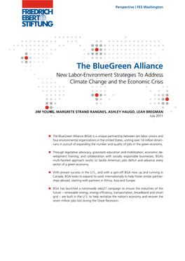 The Bluegreen Alliance : New Labor-Environment Strategies To