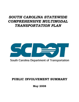 South Carolina Statewide Comprehensive Multimodal Transportation Plan