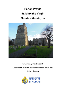 Parish Profile St. Mary the Virgin Marston Moreteyne