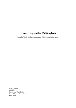 Translating Scotland's Skagboys