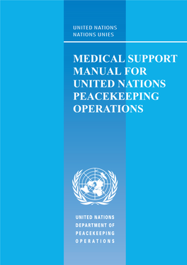 Medical Support Manual for United Nations Peacekeeping Operations