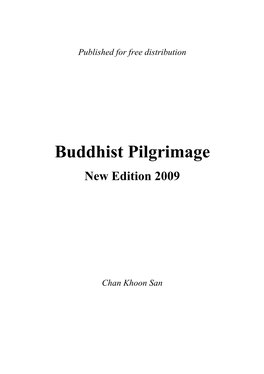 Buddhist Pilgrimage