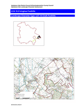 LCA 10.2 Ivinghoe Foothills Landscape Character Type