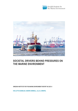 Societal Drivers Behind Pressures on the Marine Environment