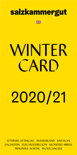 Salzkammergut Wintercard 2020/21 English