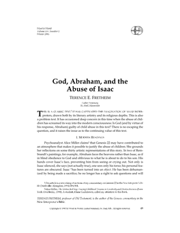 God, Abraham, and the Abuse of Isaac