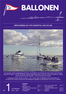 Medlemsblad for Marstal Sejlklub