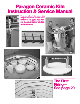 Paragon Ceramic Kiln Instruction & Service Manual