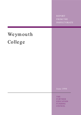 Weymouth College