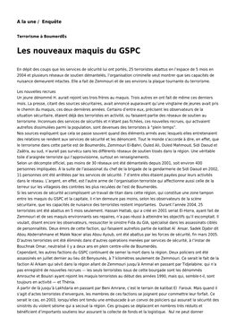 Les Nouveaux Maquis Du GSPC