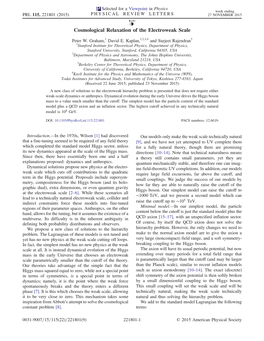 Cosmological Relaxation of the Electroweak Scale