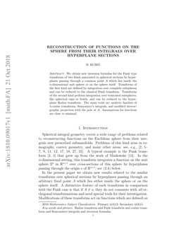 Arxiv:1810.09017V1 [Math.FA] 21 Oct 2018 Omadsmaitiitgasadivrinformulas