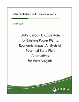 EPA's Carbon Dioxide Rule for Existing Power Plants: Economic