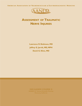 Assessment of Traumatic Nerve Injuries