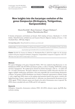 New Insights Into the Karyotype Evolution of the Genus Gampsocleis (Orthoptera, Tettigoniinae, Gampsocleidini)