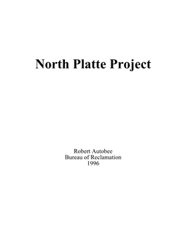 North Platte Project, Wyoming and Nevraska