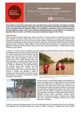 Information Bulletin Africa: Floods and Multiple Disasters 06 September 2020