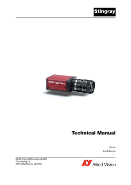 Allied Vision Stingray Technical Manual