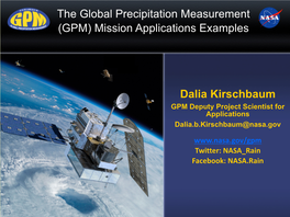 GPM) Mission Applications Examples