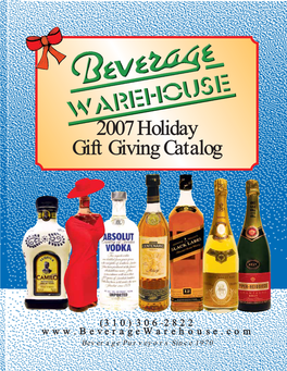 2007 Holiday Gift Giving Catalog