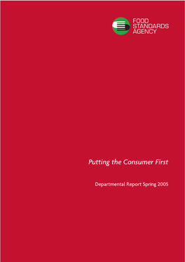 Food Standards Agency Departmental Report