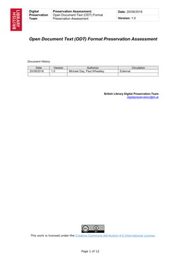 XXX Format Assessment