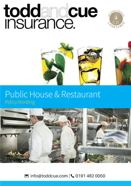 Public House & Restaurant Policy