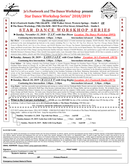 Star Dance Workshop Series