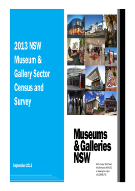 2013 NSW Museum & Gallery Sector Census and Survey