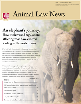 Animal Law News